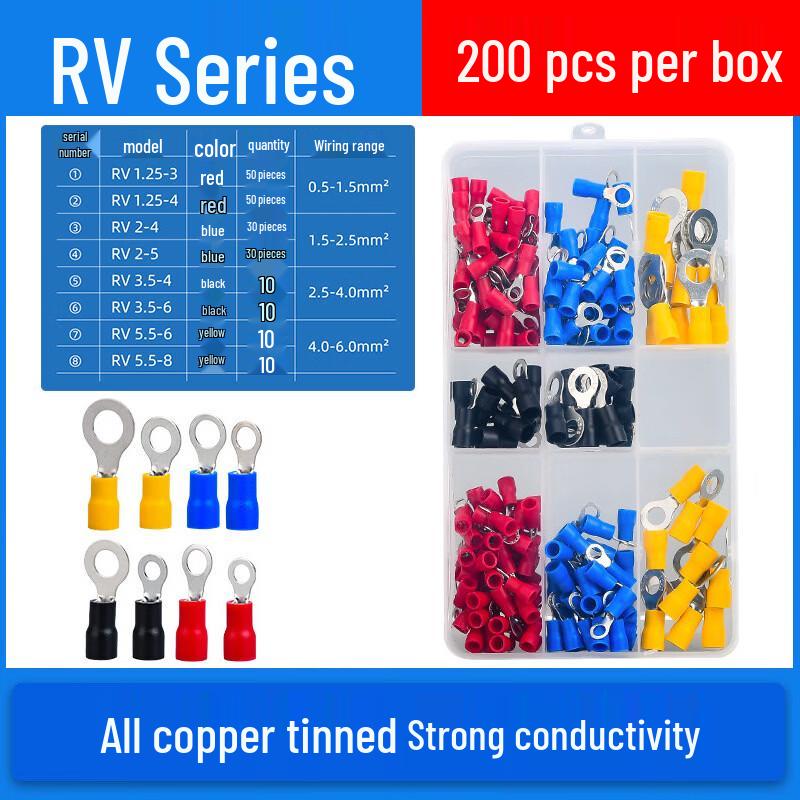 Laorui RV Pre-insulated Wire Terminal Kit with Crimping Pliers
