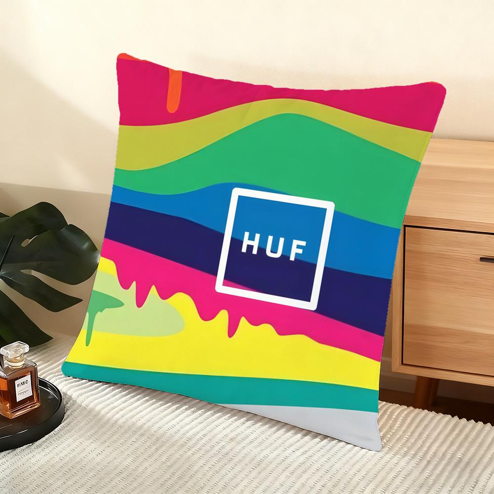 Hot Trend H-Huf Cushion Cover Soft Short Plush Pillow Cover Smooth Cozy Texture Aesthetic Cushion Case Home Decor