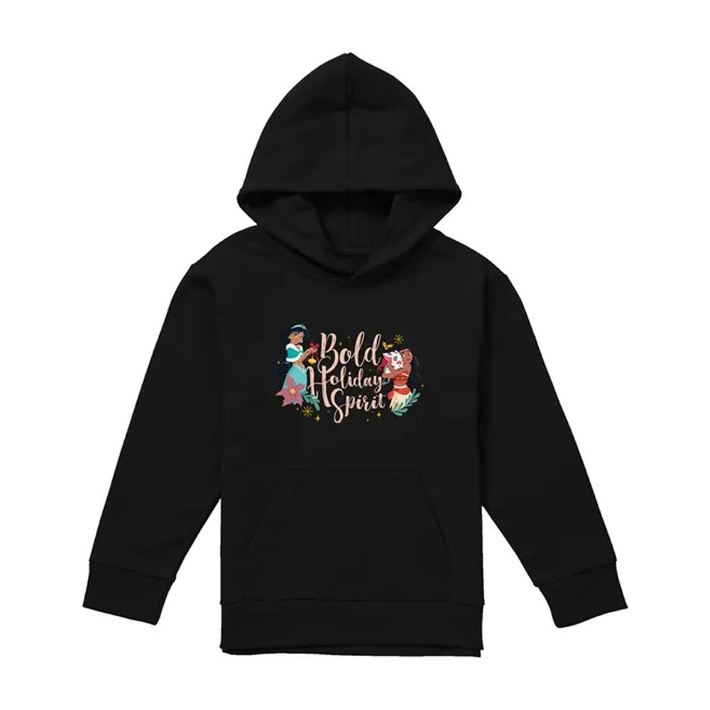Disney Princess Childrens/Kids Bold Holiday Spirit Jasmine Christmas Pullover Hoodie