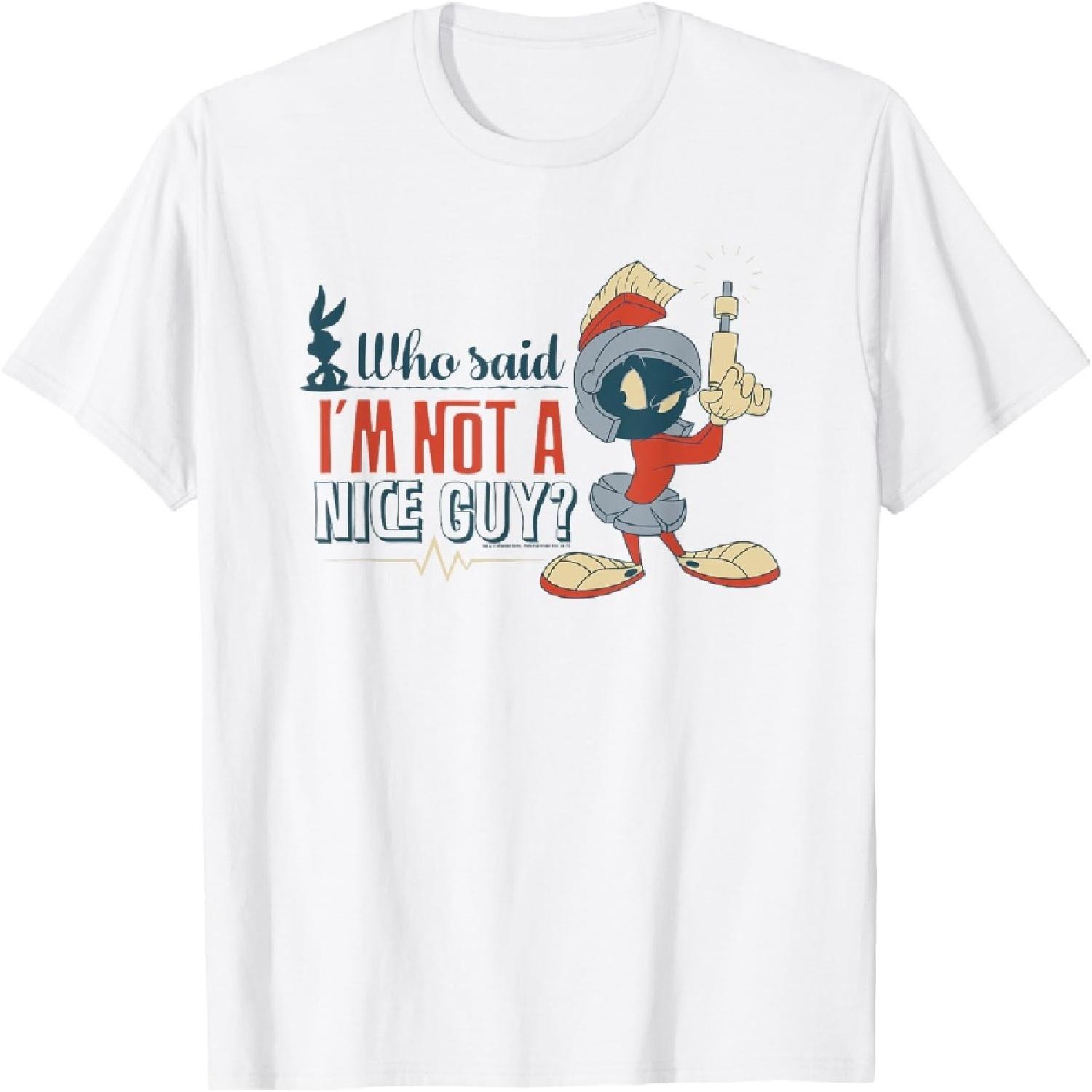 Looney Tunes Marvin the Martian Not a Nice Guy T-Shirt S белый