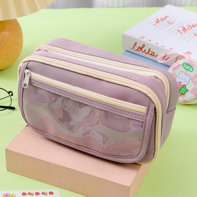 New Transparent Pencil Case, Nine-layer Panda Pencil Case, Large-capacity Stationery Case, High-value Pencil for Junior High School Students and Girls