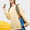 FILA Fusion FOB Series Letter Round Neck Pullover Loose Sweatshirt Unisex sweatshirt Cheese-Yellow T11U333206FYE