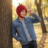 Cotton-Filled Simulation Fruit Hat Funny Party Costume Head Cover Stylish Lychee Headgear  Festival