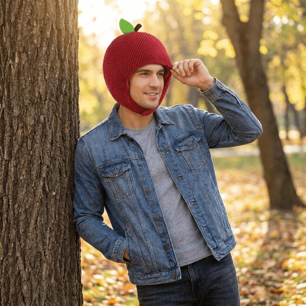 Cotton-Filled Simulation Fruit Hat Funny Party Costume Head Cover Stylish Lychee Headgear Festival