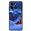 Christmas Cover For ZTE Blade A35 A55 Case Black Silicone Cases for ZTE Blade A55 Cartoon Santa Claus Christmas Tree Back Cover