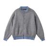 Cleanfit American Retro Two-Piece Loose Henley Cardigan for Couples