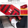 Futwod Aluminum Pedal Covers for Honda and Custom Interior and Parking Brake Red 3-Piece N-BOX, N-WGN, N-ONE, N-VAN, Accessories, Anti-Slip Brake,