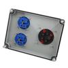 Wall Distributor Sockets Distribution Box 220-250V 16A Outdoor Waterproof ABS Plastic IP44 for Construction Power Distribution