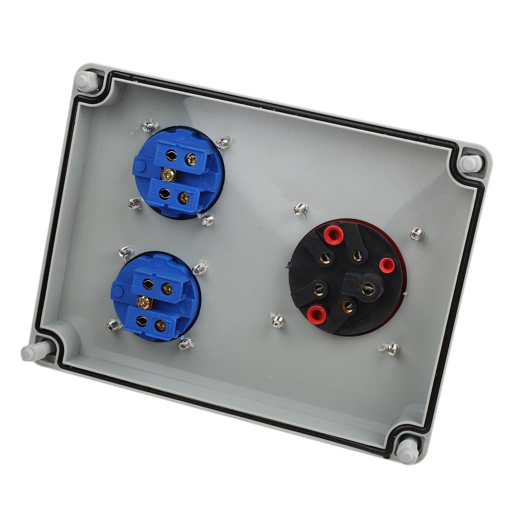 Wall Distributor Sockets Distribution Box 220-250V 16A Outdoor Waterproof ABS Plastic IP44 for Construction Power Distribution