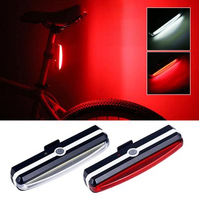 Zvýraznené zadné svetlo na bicykel COB LED Vodotesné USB nabíjacie zadné svetlo na bicykel Svetlo na horskú cyklistiku