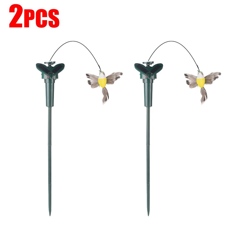 1-5Pcs Solar Powered Flying Wobble Fluttering Butterfly Ornament Cute Animal Solar Flying Butterfly Decor Yard Outdoor Decor
