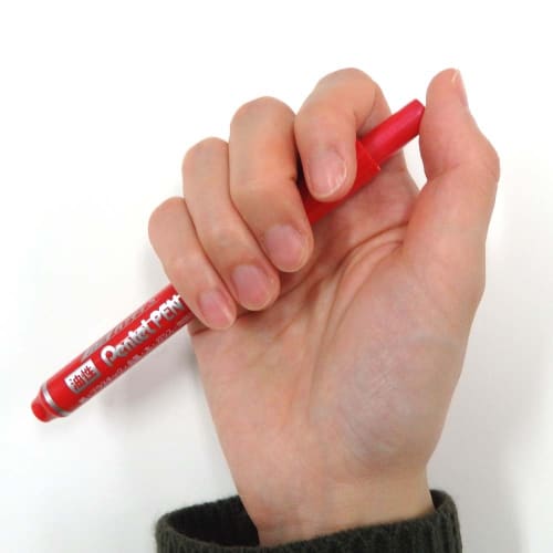 Pentel Knock Type Permanent Marker Handy S PentelPEN Fine Point Red 10 Pieces NXS15-BP