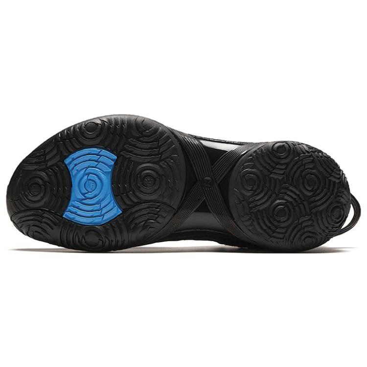 New Anta Three Point Rain1.0 Dark Flame Ice And Fire Cushioning Breathable Low Top Basketball Shoes Men's Black 912341102-1