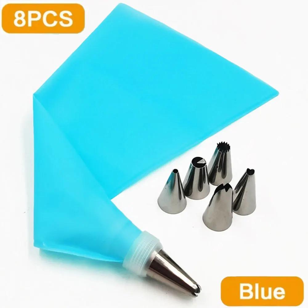 

Набор из 8/24 силиконовых мешочков для конфет, набор для конфет в виде торта с декоративным ртом синий