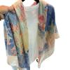 Women Plaid Large Square Scarf Summer Sun Protection Travel Outdoor Shawl