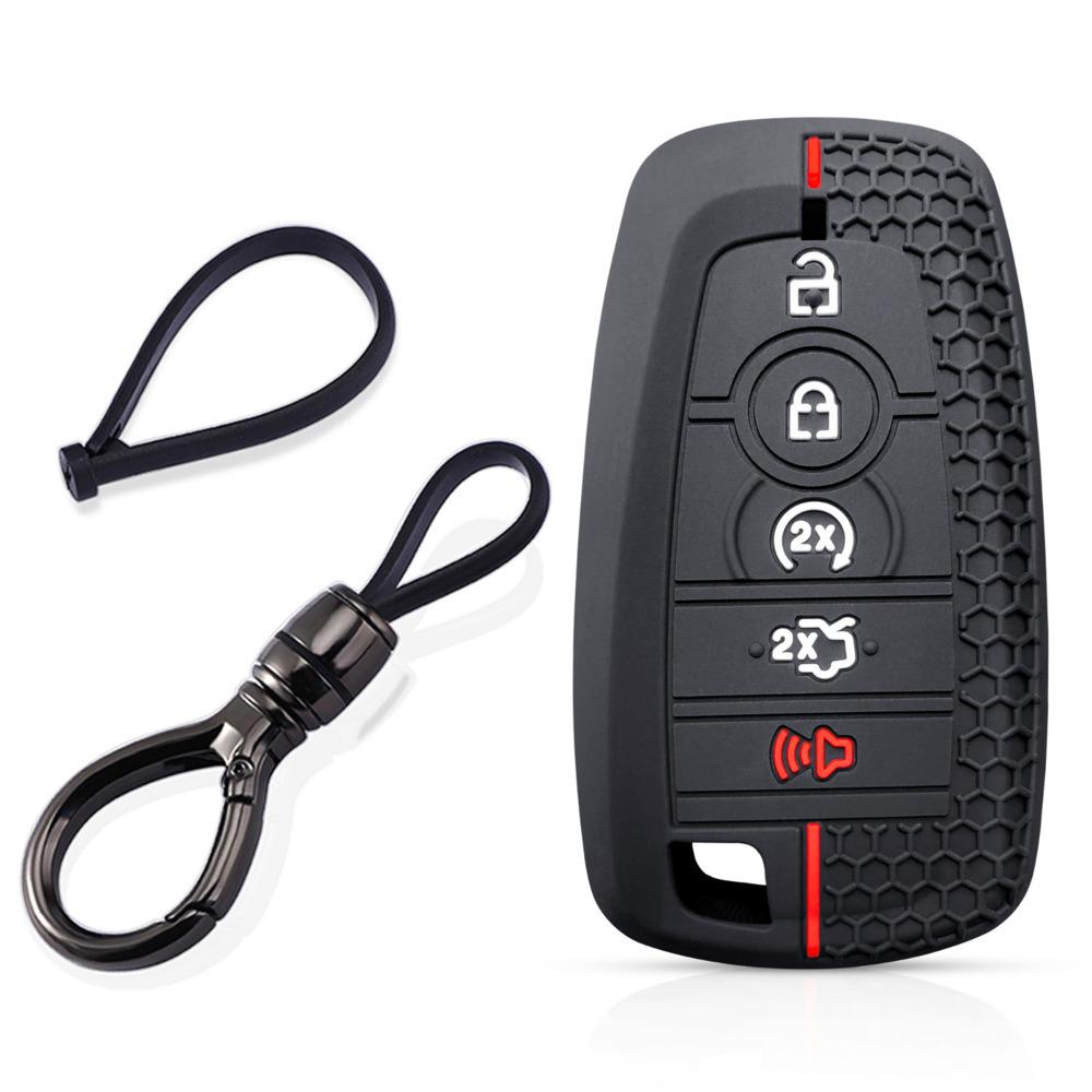 for Ford Explorer Fusion Ecosport mustang 2020 keyshell keyset, silicone Car keyring, Key Case protector 5btns