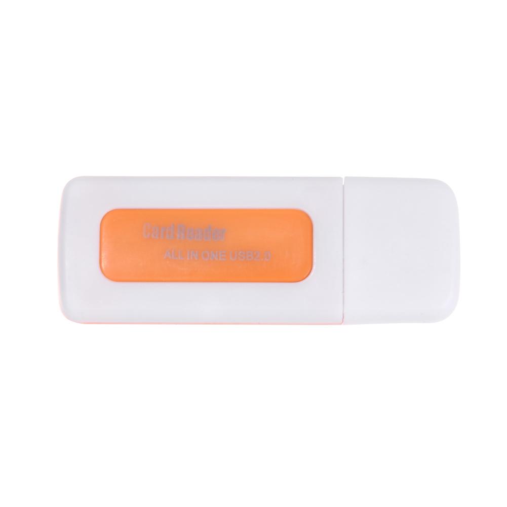 4 in 1 Mini USB 2.0 Card Reader Universal USB TF SD Card Reader Memory Card Reader Adapter for TF SD MS M2 PC Laptop Accessories