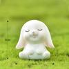 7pcs Cute Animal Garden Decorative Bunny Set Micro Landscape Resin Small Figurines Creative Furniture Decor for Fairy Garden