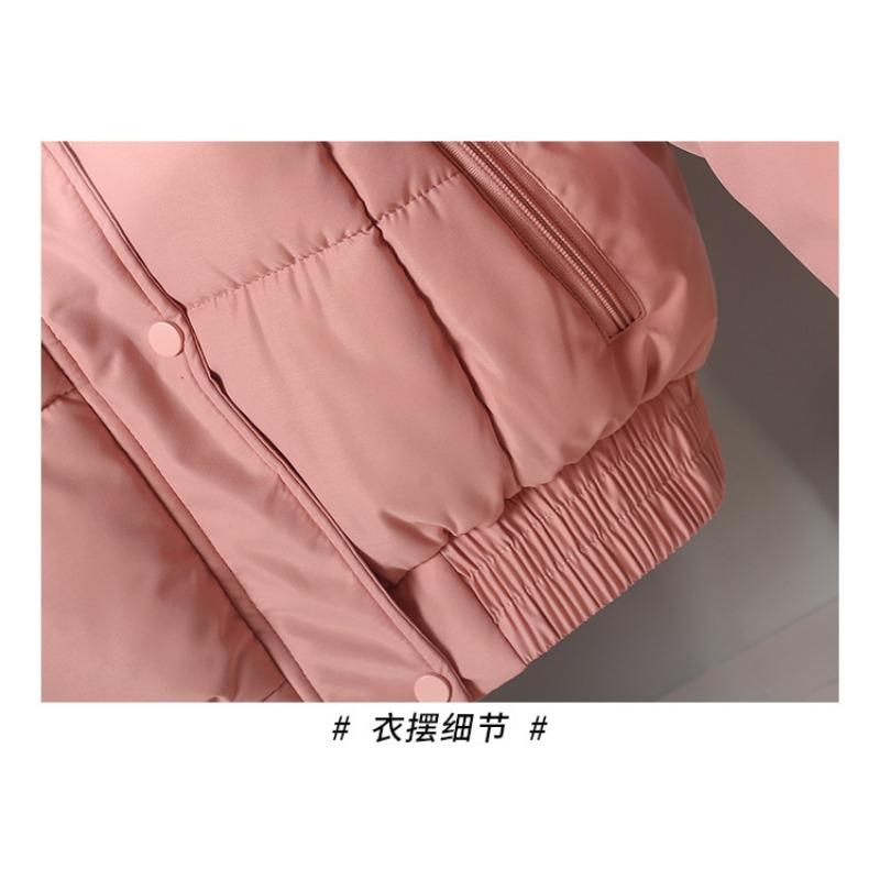 Women S Winter Hooded Short Long Sleeve Cotton Padded Coat