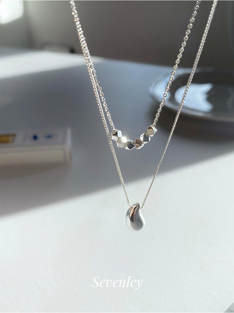Women's Trendy Water Drop Pendant Necklace - Versatile, Fashionable, and Creative Clavicle Chain