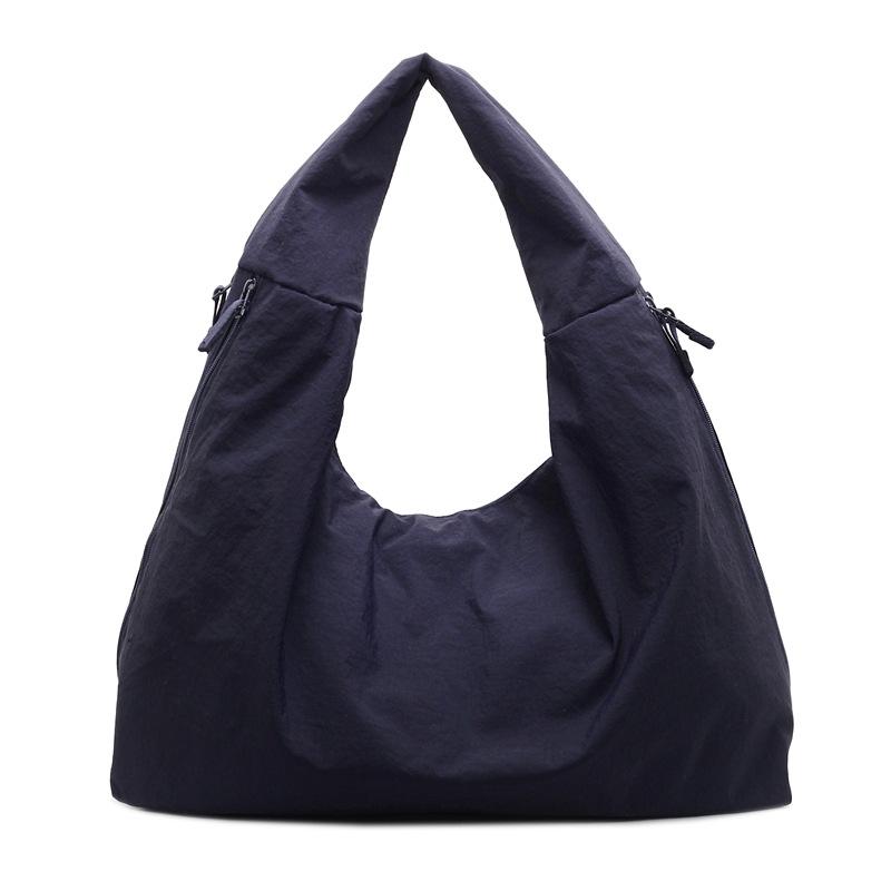Canvas Tote Bag New Large Capacity Trend Lazy Style Casual Armpit Bag Daily Simple Commuter Bag