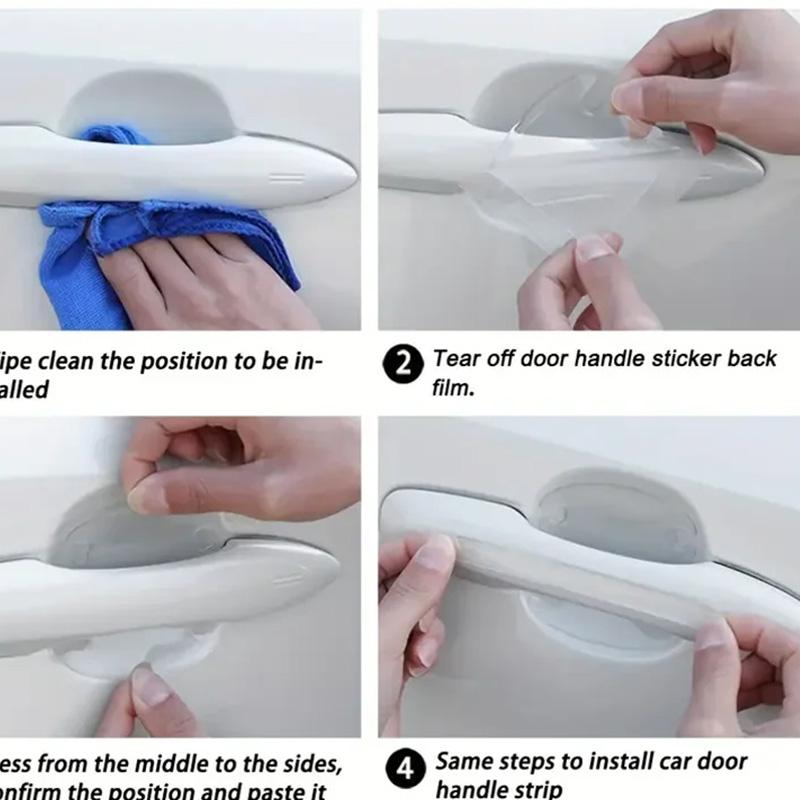 Door Bowl Protective Film Door Handle Sticker Scratch Proof Car Door Protective Sticker