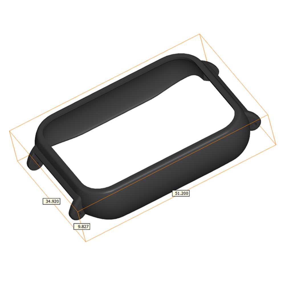 Pro Xiaomi Smart Band 9 Pro Rámeček hodinek Řemínek k hodinkám PC Kryt s 12mm Vnitřním Adaptérovým Konektorem