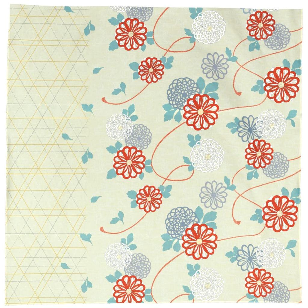 Musumi Furoshiki 150 nejlepších oblečení Tsutsumi Chrysanthemum Yellow 150cm Bavlna