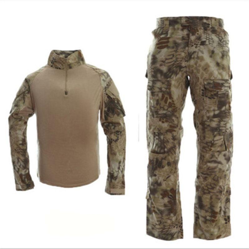 Militärarmee-Uniform, taktische Ausrüstung, Kampfhemd + Hose, Set, Jagd-Tarnanzüge