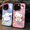 Phone Case for iPhone 14 15 16 Plus 11 12 13 Pro Max 17 Air 16e Soft Cover Cartoon Hello Kitty Cinnamoroll