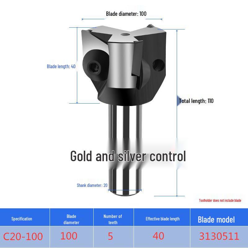 Triangular Right-Angle Face Milling Cutter, Interchangeable Head, Morse 3# 4# Straight/R8 Shank, 90° Triangular Insert.