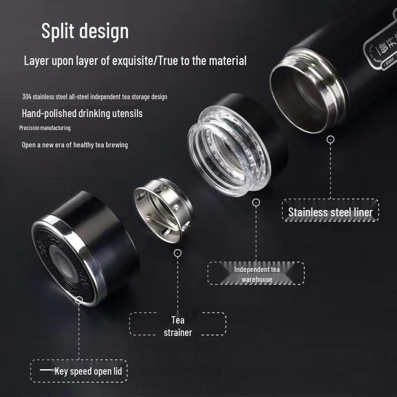MRSIKEY Stainless Steel Tea Infuser Thermos Bottle