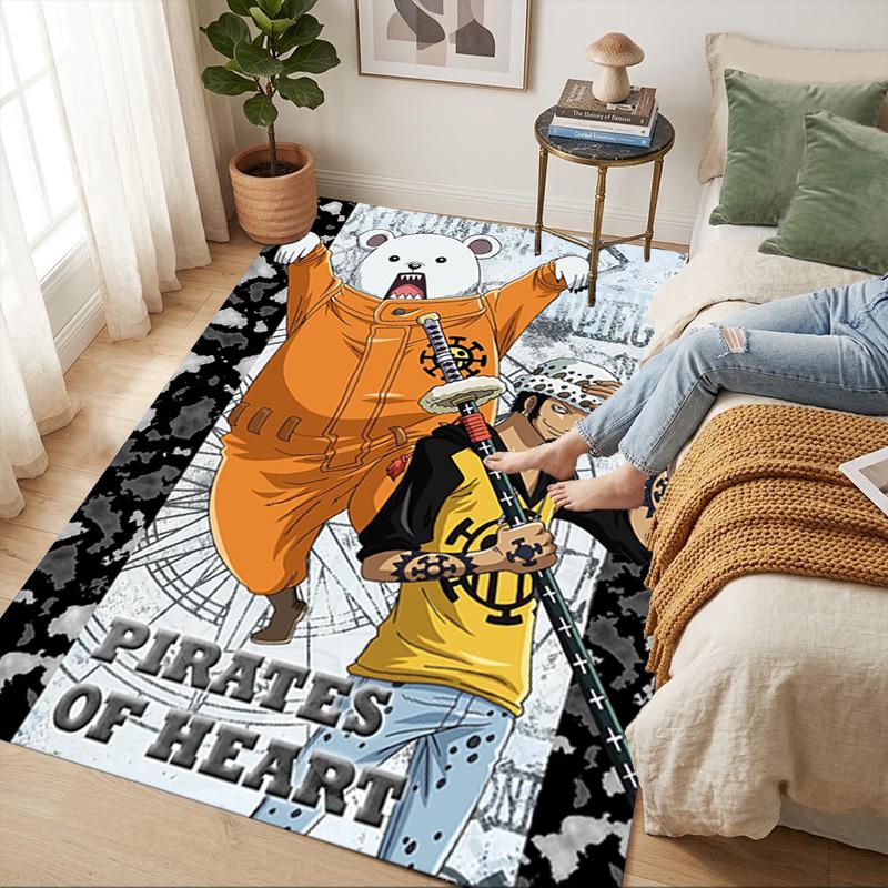 Pirate Heart Area Rug Carpet For Bedroom Game Playroom Living Room Nonslip Sofa Office Home Decor Doormat Christmas Gift C346