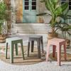 Spectra stool, grey, made of minimalist plastic, 47