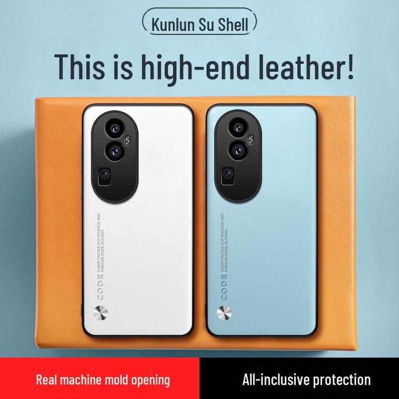 Premium Leather Kevlar Phone Case for Oppo Reno10 - Anti-Fall Protection for Reno9pro & Reno8