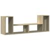 VidaXL Meubles TV 2 pcs chêne sonoma 75x30x50 cm bois d'ingénierie, support TV, meuble multimédia, centre de divertissement, 840788