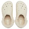 Crocs Baya Lined Fuzz Strap Clogs EVA Comfortable Everyday Sandals Unisex White Plush Part Non-Removable