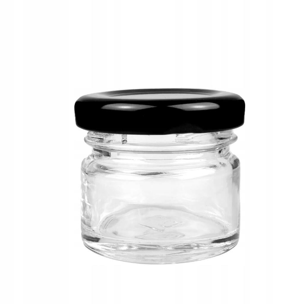 100x JAR 30ML WITH A LID HONEY JAM SPICES HERBS GIFT WEDDING