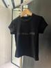 Women's Pink Rhinestone Letter Slim-Fit Round Neck Short Sleeve T-Shirt - Early Spring 2026 Arrival