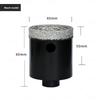 M10 Brazed Diamond Hole Reamer for Angle Grinder Tile Marble Vitrified Brick Anti‑jamming