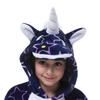 Piżama Onesie Kigurumi Kostium Gwiazdki Jednorożec Dzieci 115 - 125Cm