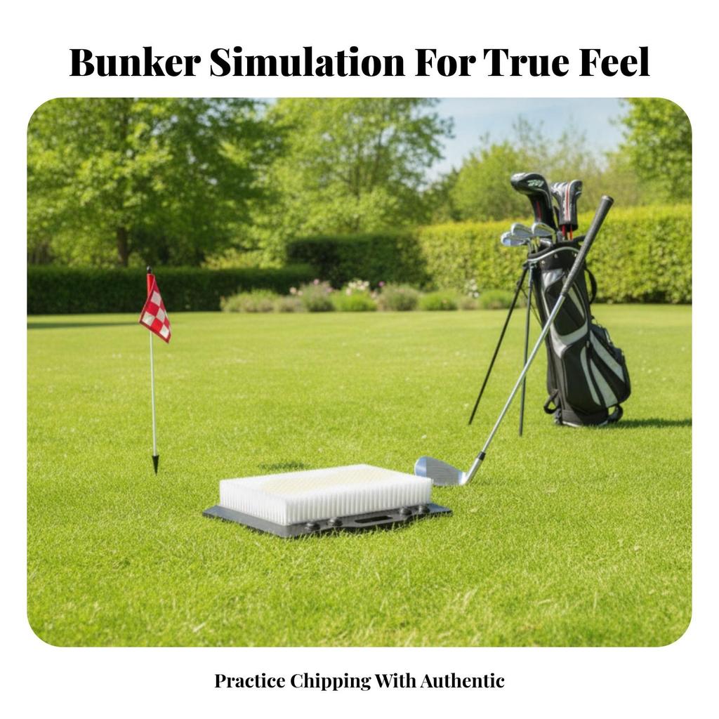 Non-Slip Portable Sand Bunker Simulator Mat Training Pad
