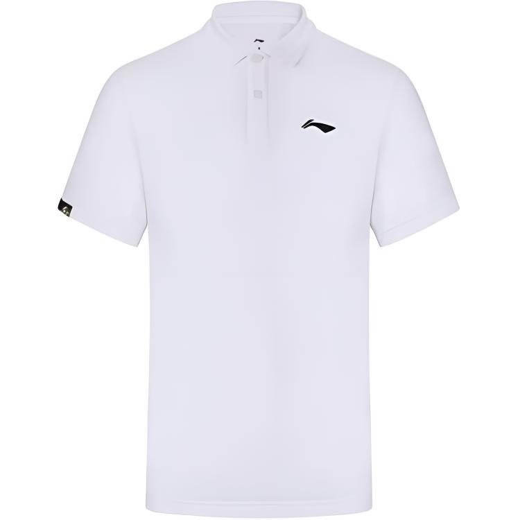 Li Ning Badminton Collection Polo Shirt Men s Standard White APLR125-7 L