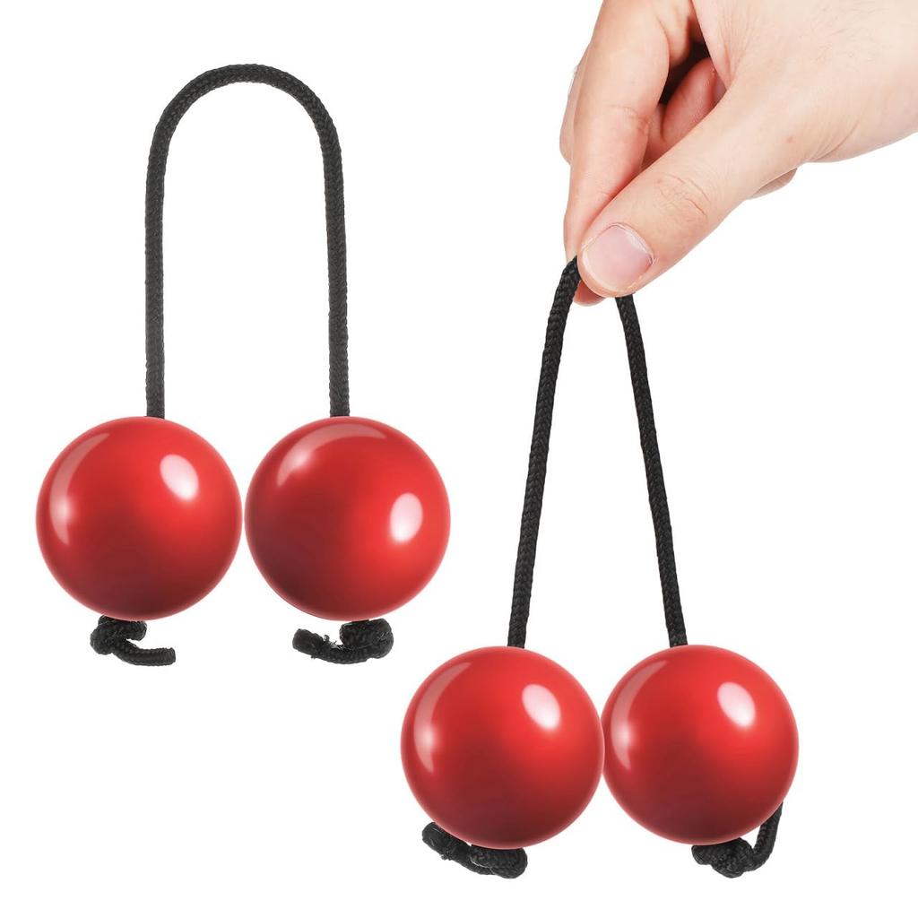 Alasum Patica Musical Instrument Asarato Percussion Set Performance Shaker Percussion Folk Instrument Rhythm Ball 2-Piece