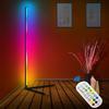 Corner Floor Lamp Dimmable RGB Decoration Remote Standing for Bedroom