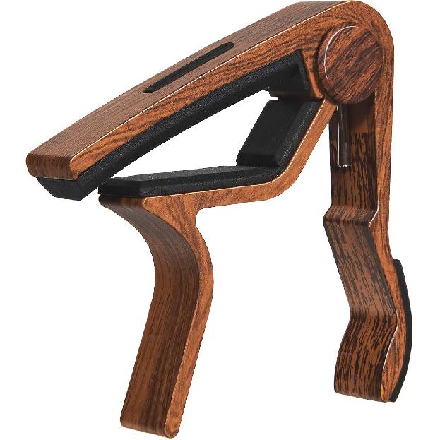 Capo Guitar Capo with Pick Holder for Acoustic and Electric Guitar, Ukelele, Bass, Banjo Rosewood
