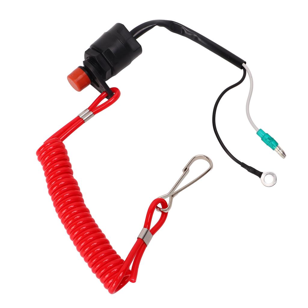 Marine Outboard Engine Stop Switch Waterproof Light ABS Engine Emergency Flameout Switch for T4 6E0‑82575‑00