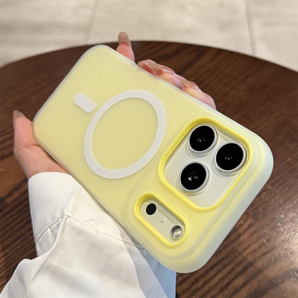 Luxury Candy Color 2in1 Magnetic Case for iPhone 18 17 16 15 14 13 12 Pro Max for Magsafe Charge Clear Matte Shockproof Cover