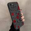 New Retro Fashion Rose Phone Case For iPhone16 15 14 13 12 11 Pro Max Mini XS XR X Plus Shockproof Matte Soft Silicone Cover