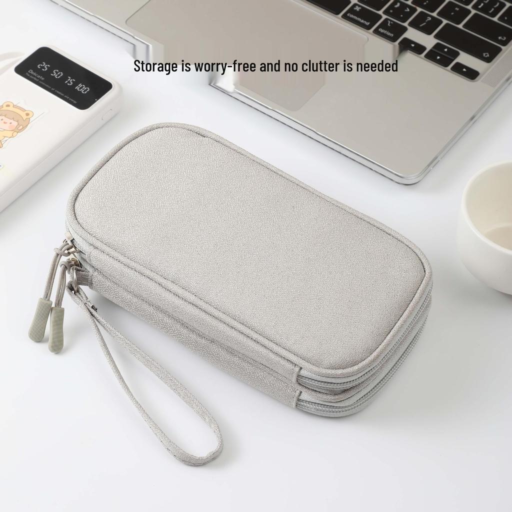 Portable Digital Accessories Bag: Multifunctional Storage for Cables, Power Banks & Earphones